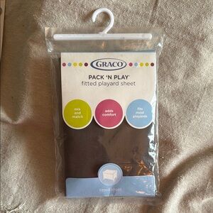 Graco Brown Fitted Playard Sheet
